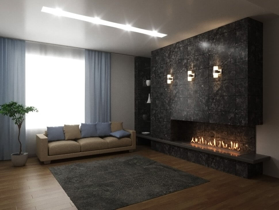 Автоматический биокамин Lux Fire Smart Flame 1200 RC