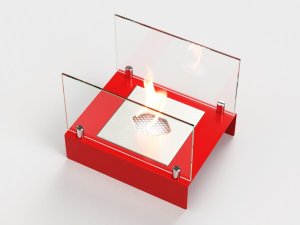 Биокамин настольный Lux Fire Арлекино М (красный)