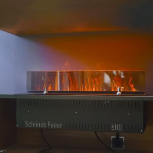 Электрический паровой очаг Schones Feuer 3D FireLine 600 черный