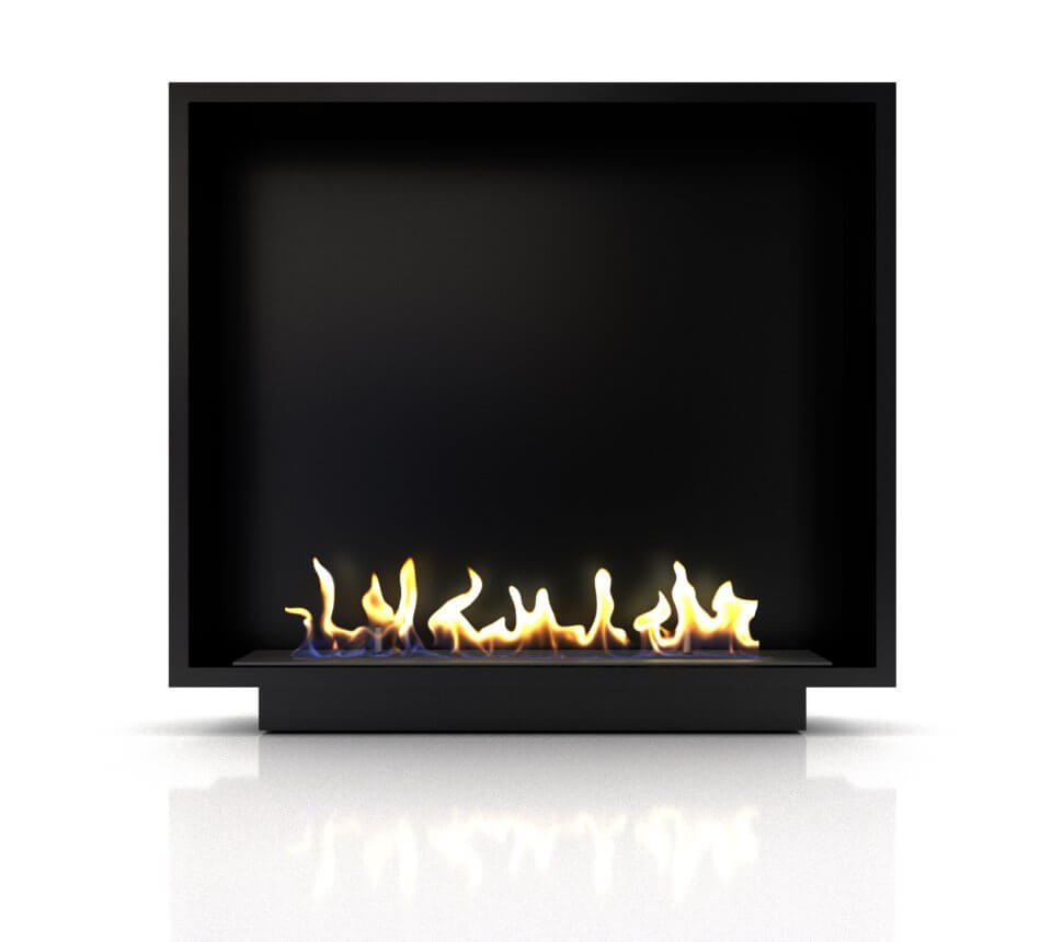 Биокамин в портале Firezo Newport Белый, стандарт