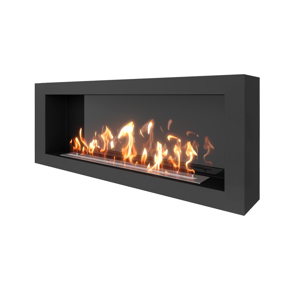 Биокамин SteelHeat WALL ONE 1400 черный