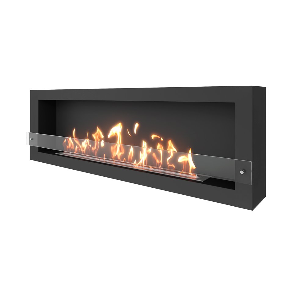 Биокамин SteelHeat WALL ONE 1700 черный