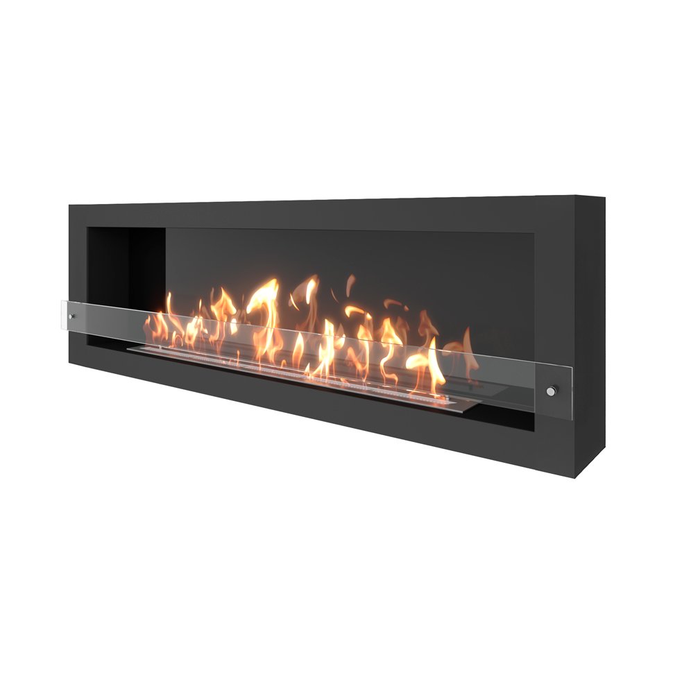 Биокамин SteelHeat WALL ONE 1700 черный