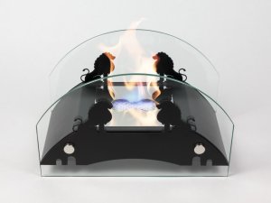 Биокамин Lux Fire Царский мост М черный