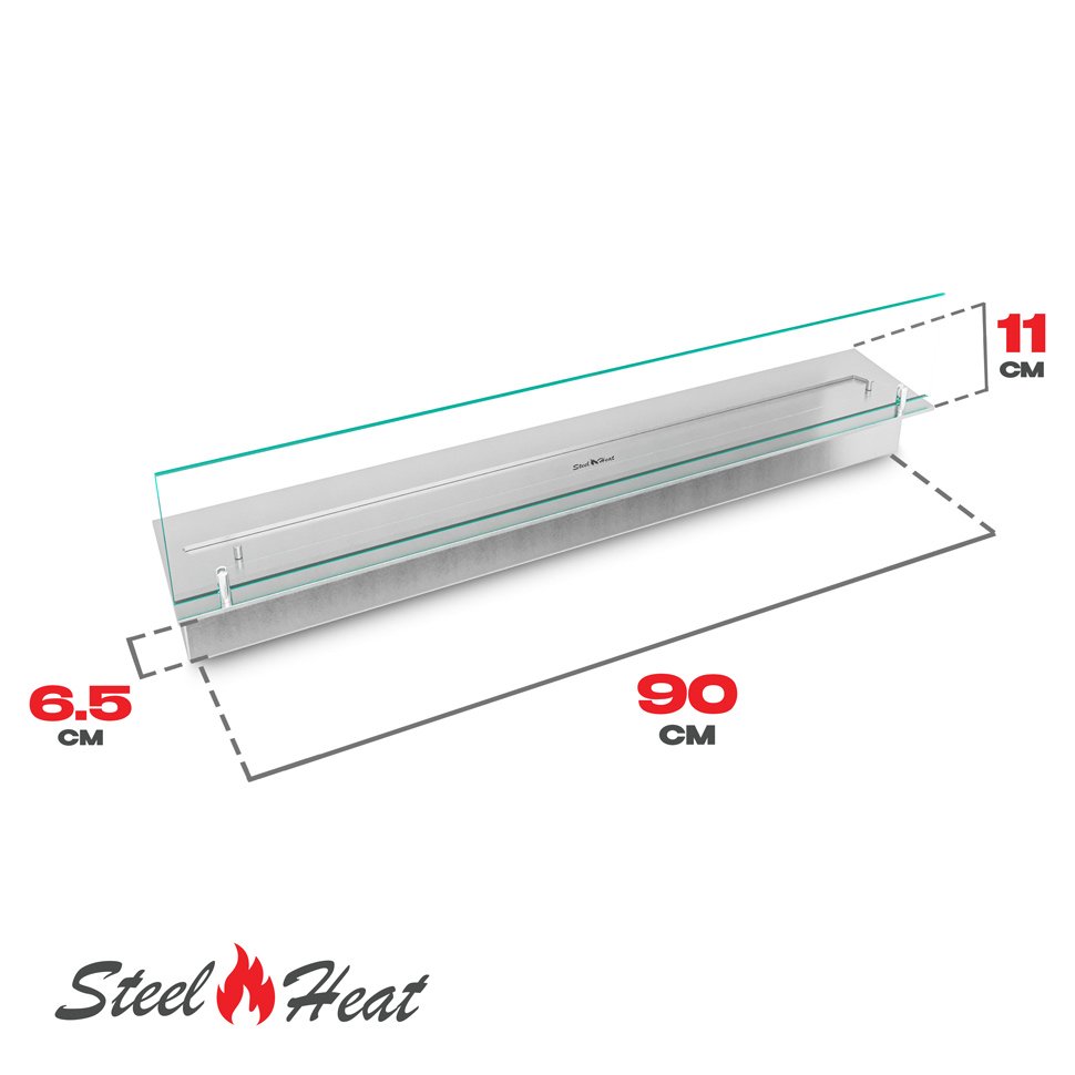 Топливный блок SteelHeat LINE GLASS 800