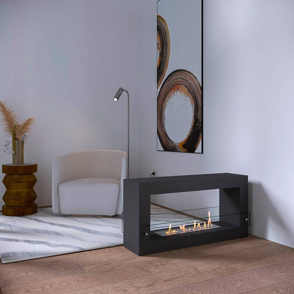 Биокамин SteelHeat FRAME ONE 900 белый