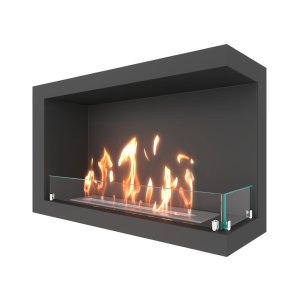 Биокамин угловой SteelHeat ONE 900 правый