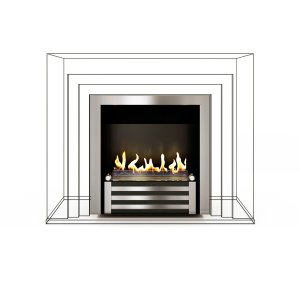 Биокамин в мраморном портале Firezo Capriccio, стандарт