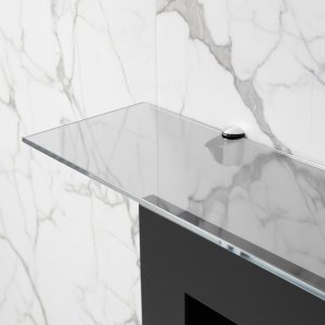Стеклянная полка для биокамина Opti white 900