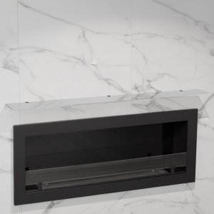 Стеклянная полка для биокамина Opti white 1100