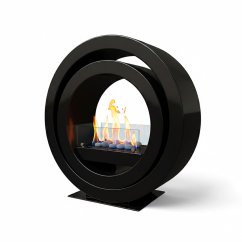 Напольный биокамин Глобус Черный