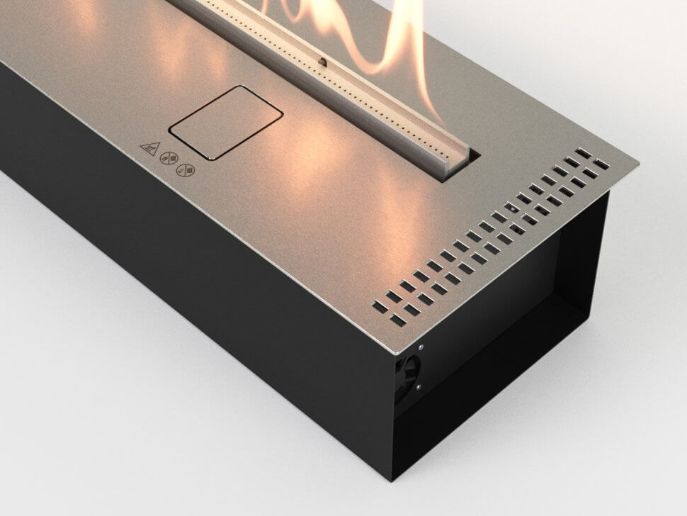 Автоматический биокамин Lux Fire Smart Flame 900 RC INOX