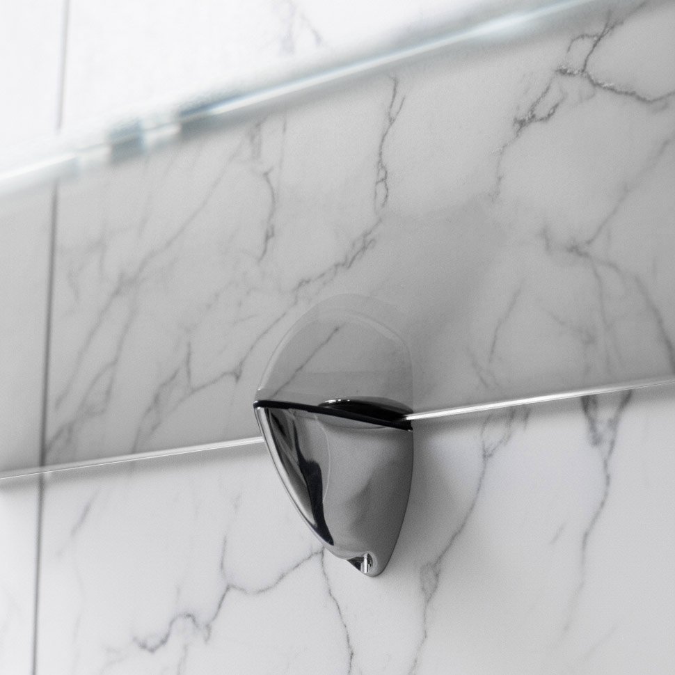 Стеклянная полка для биокамина Opti white 1600