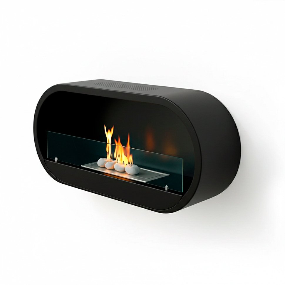 Настенный биокамин Марлоу Черный