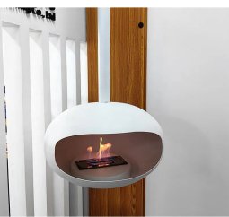 Подвесной биокамин Ellipse Light Белый