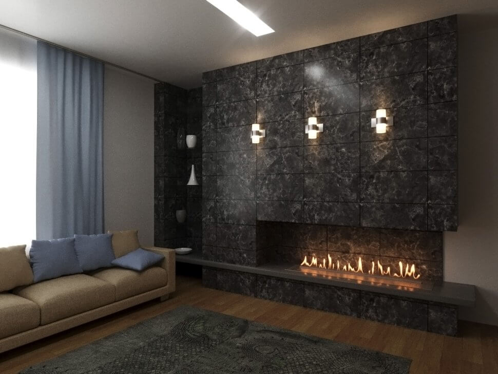 Автоматический биокамин Lux Fire Smart Flame 1100 RC