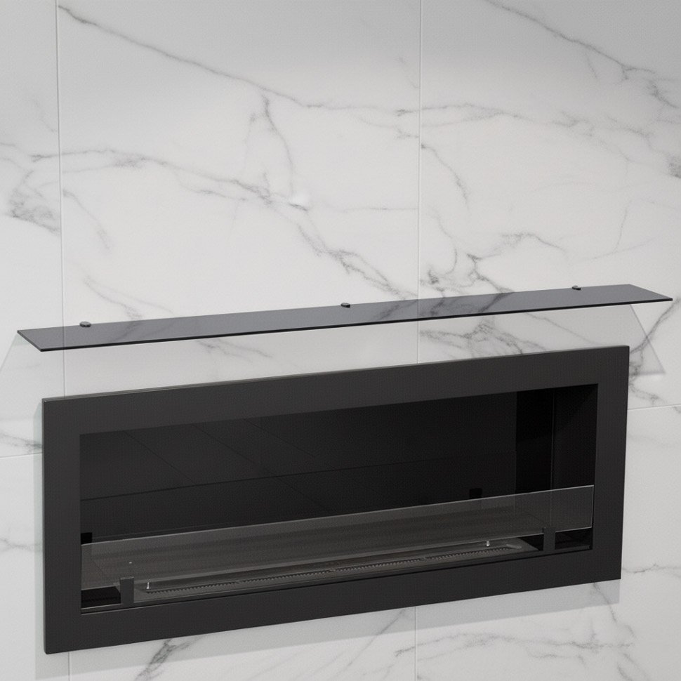 Стеклянная полка для биокамина Gray  1100