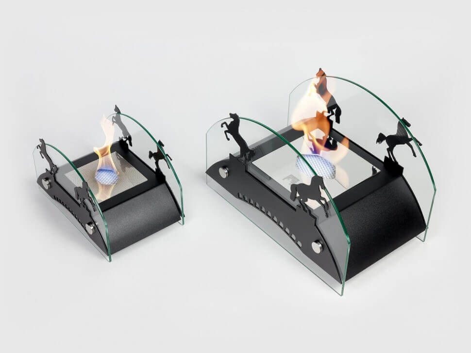 Биокамин настольный Lux Fire Графский мост М (черный)